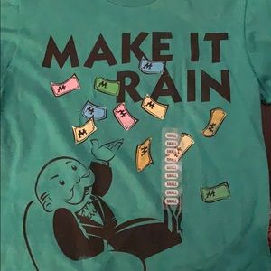 NWT Monopoly Make It Rain T-Shirt Small